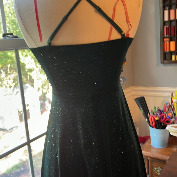 Homecoming winter formal green dress D&M size small - Picture 4 of 5